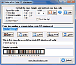Barcode 2/5 interleaved software maker