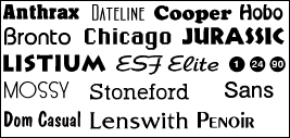 Top Font Samples