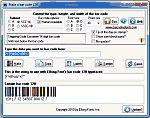 Click to see the Bar Code 128 font software utility that comes with this package