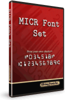 MICR Font Set Box
