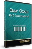 Bar Code 2/5 Interleaved Font Set Box