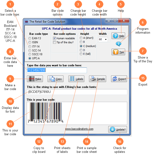 Software utility from Bar Codes Plus Software utility from Bar Codes Plus